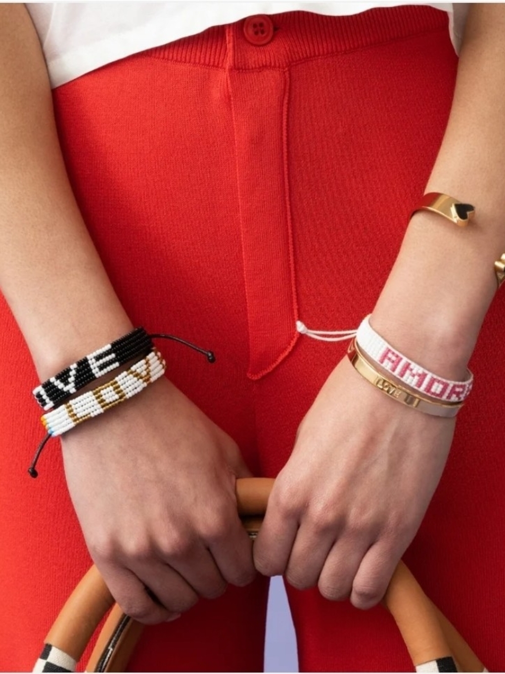 LOVE Bracelet - White/Gold Bracelet